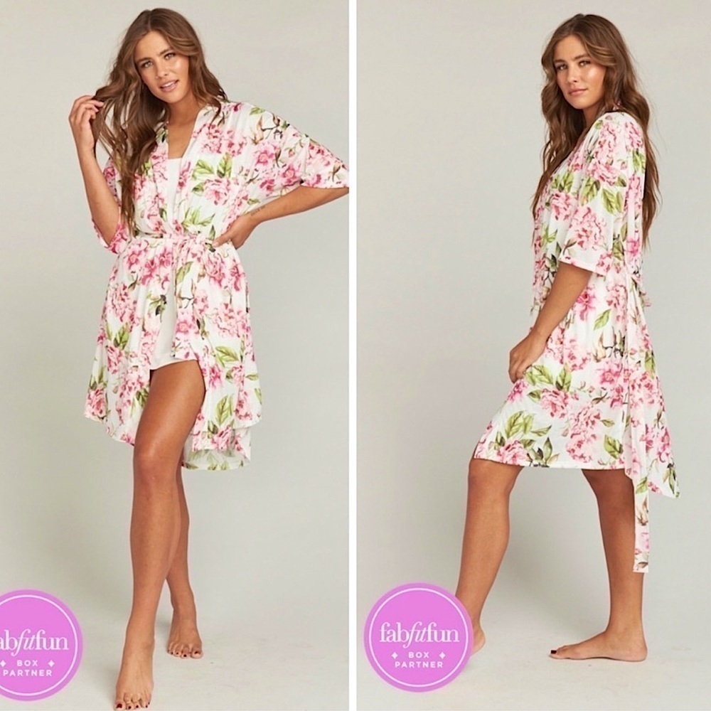 Show Me Your Mumu Brie Robe Floral Bride Bridesmaid Beach Vacation Cruise O/S
